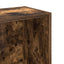 bogreol 80x24x76 cm konstrueret træ røget egetræsfarve