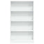 bogreol 80x24x143 cm konstrueret træ hvid