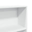 bogreol 80x24x143 cm konstrueret træ hvid