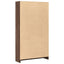 bogreol 80x24x143 cm konstrueret træ brun egetræsfarve