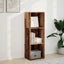 bogreol 40x30x114 cm konstrueret træ antikt træ