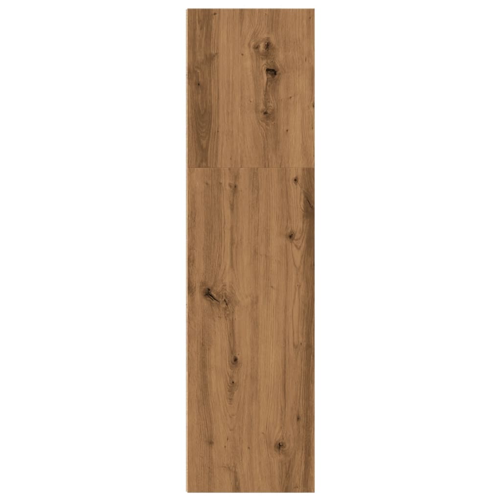 bogreol 40x30x114 cm konstrueret træ egetræsfarve