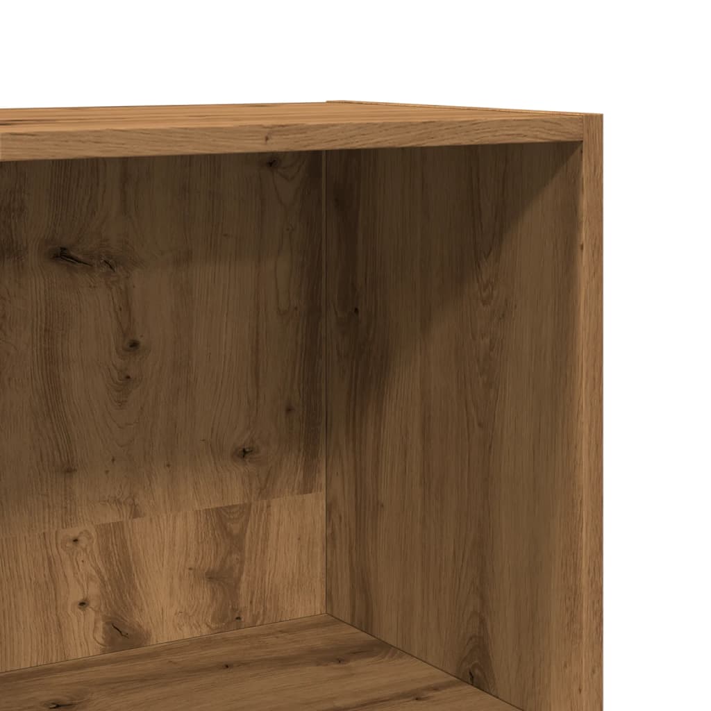 bogreol 40x30x114 cm konstrueret træ egetræsfarve