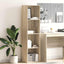 bogreol 40x30x152 cm konstrueret træ sonoma-eg