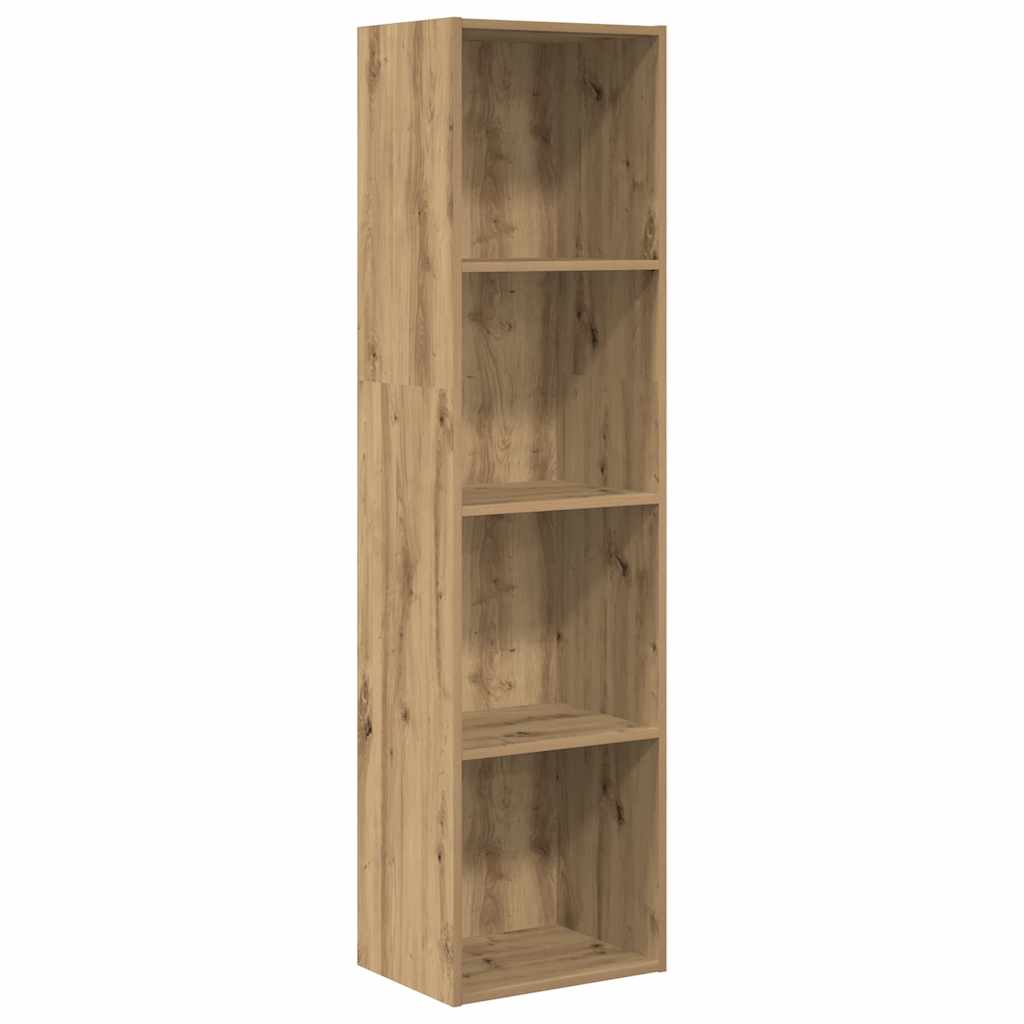 bogreol 40x30x152 cm konstrueret træ gammelt eg