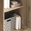 bogreol 40x30x152 cm konstrueret træ gammelt eg