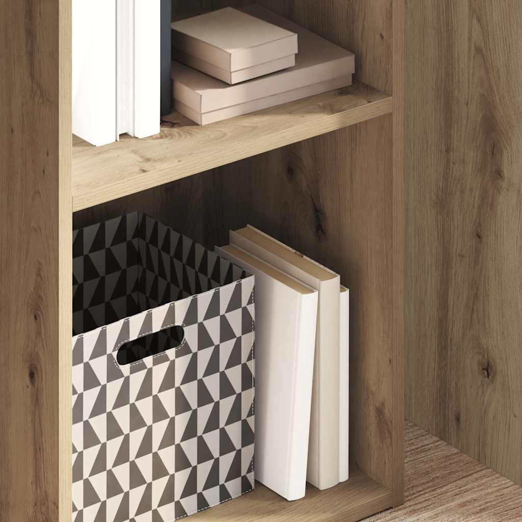 bogreol 40x30x152 cm konstrueret træ gammelt eg