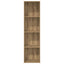 bogreol 40x30x152 cm konstrueret træ gammelt eg