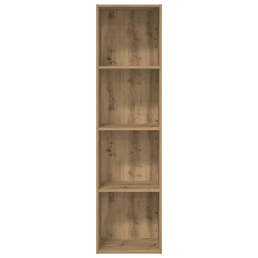 bogreol 40x30x152 cm konstrueret træ gammelt eg