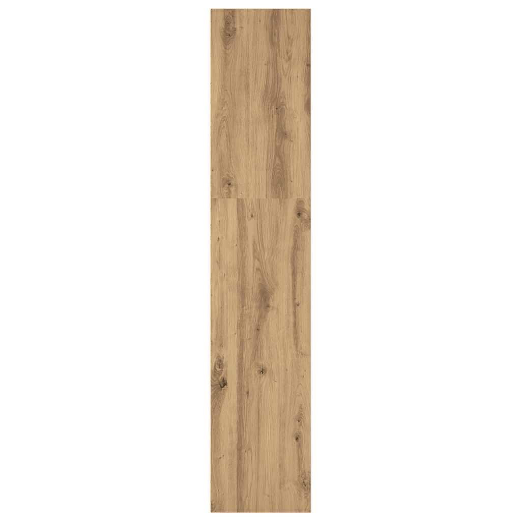 bogreol 40x30x152 cm konstrueret træ gammelt eg