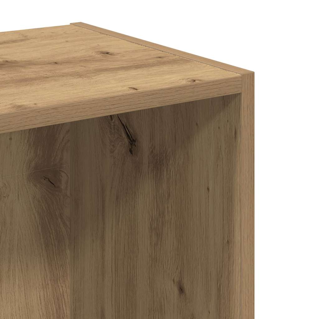 bogreol 40x30x152 cm konstrueret træ gammelt eg