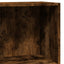 bogreol 60x30x77 cm konstrueret træ røget egetræsfarve