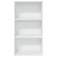 bogreol 60x30x114 cm konstrueret træ hvid