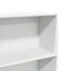 bogreol 60x30x152 cm konstrueret træ hvid