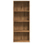 bogreol 60x30x152 cm konstrueret træ kunsteg