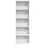 bogreol 60x30x189 cm konstrueret træ hvid