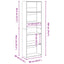 bogreol 60x30x189 cm konstrueret træ sonoma-eg