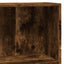 bogreol 80x30x77 cm konstrueret træ røget egetræsfarve
