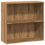 bogreol 80x30x77 cm konstrueret træ egetræsfarve