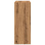 bogreol 80x30x77 cm konstrueret træ egetræsfarve