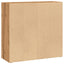 bogreol 80x30x77 cm konstrueret træ egetræsfarve