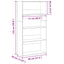 bogreol 80x30x152 cm konstrueret træ hvid