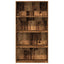 bogreol 80x30x152 cm konstrueret træ gammelt trælook