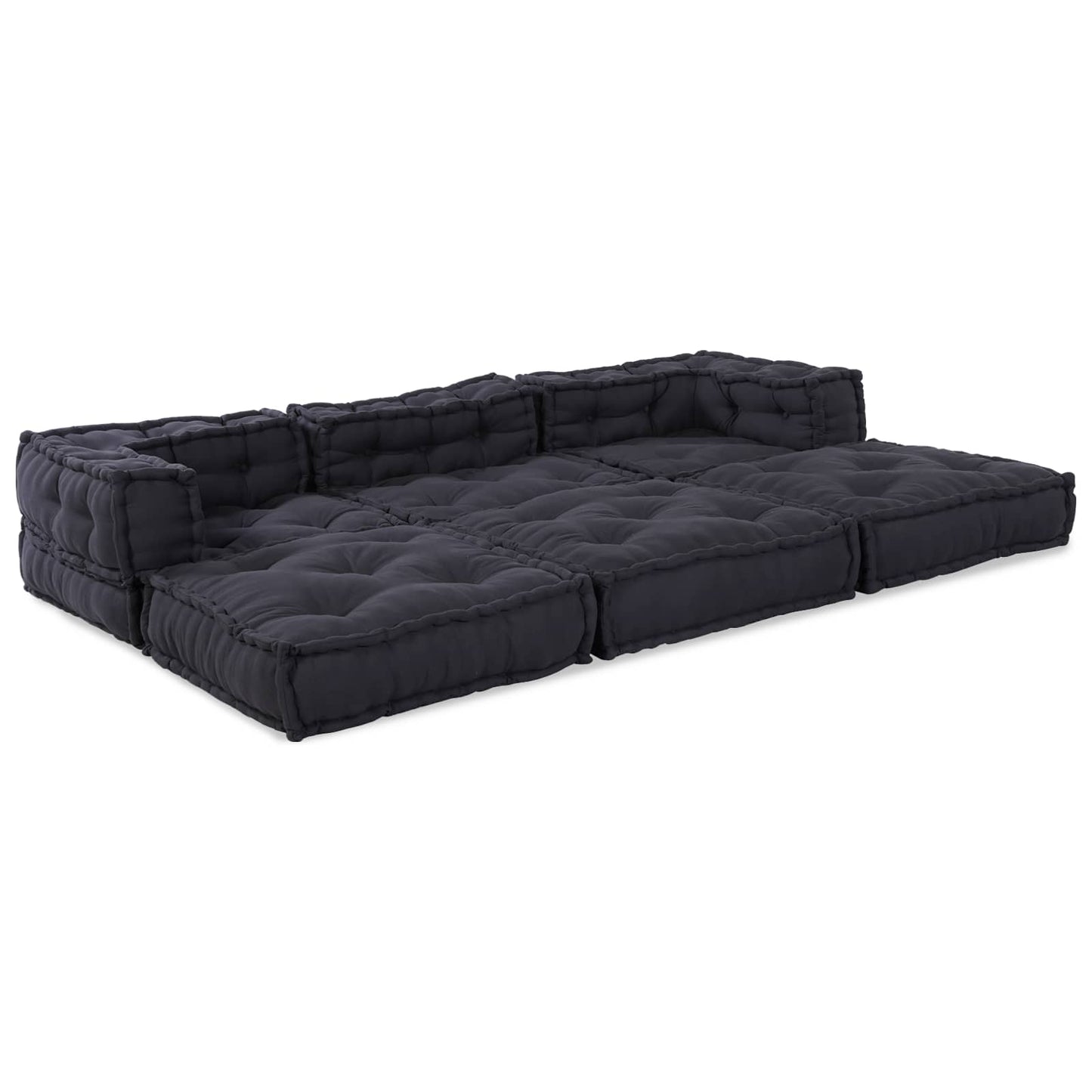 Modulssofa Enhed 3 pcs Antracit Stof