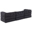 Modulssofa Enhed 3 pcs Antracit Stof