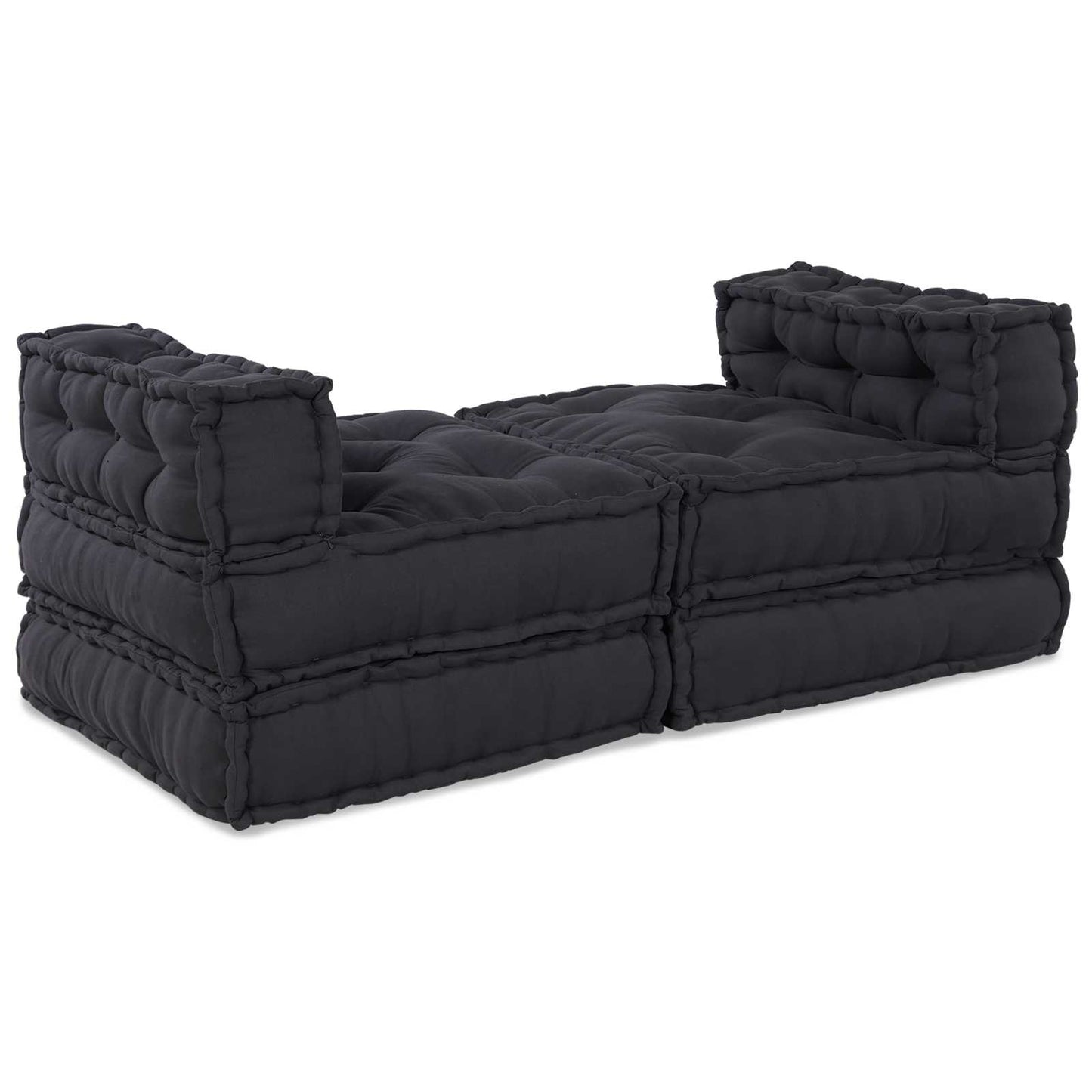 Modulssofa Enhed 4 pcs Antracit Stof
