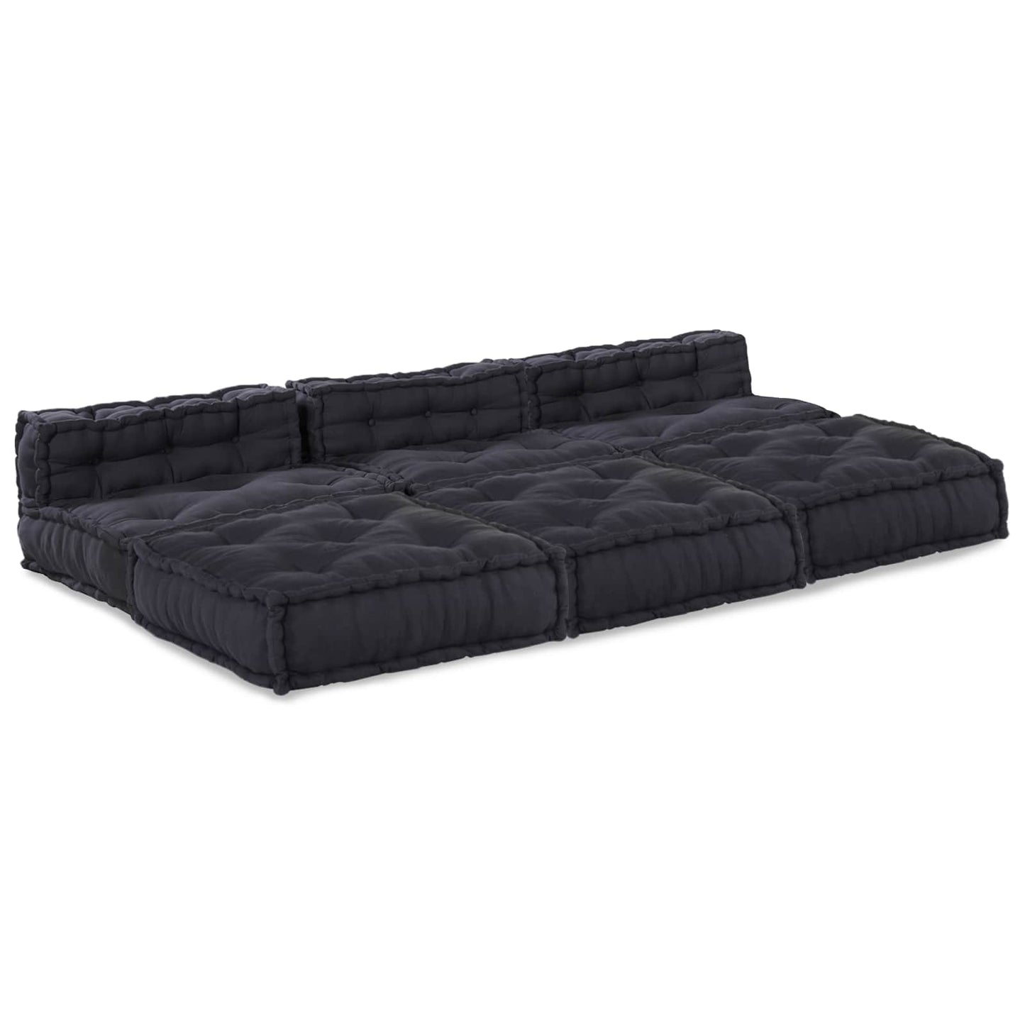 Modulssofa Enhed 4 pcs Antracit Stof