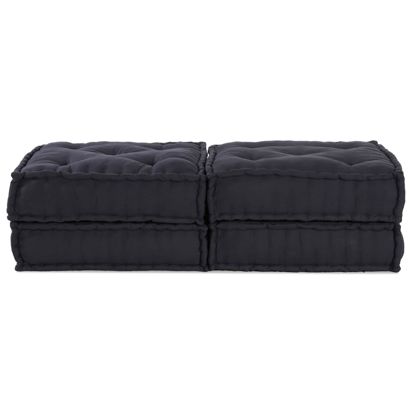 Modulssofa Enhed 2 pcs Antracit 140 x 70 x 36 cm Stof