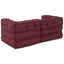 Modulssofa Enhed 2 pcs Bordeaux 140 x 70 x 56 cm Stof