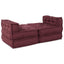 Modulssofa Enhed 4 pcs Bordeaux Stof