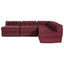 Modulssofa Enhed 4 pcs Bordeaux Stof