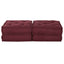 Modulssofa Enhed 2 pcs Bordeaux 140 x 70 x 36 cm Stof