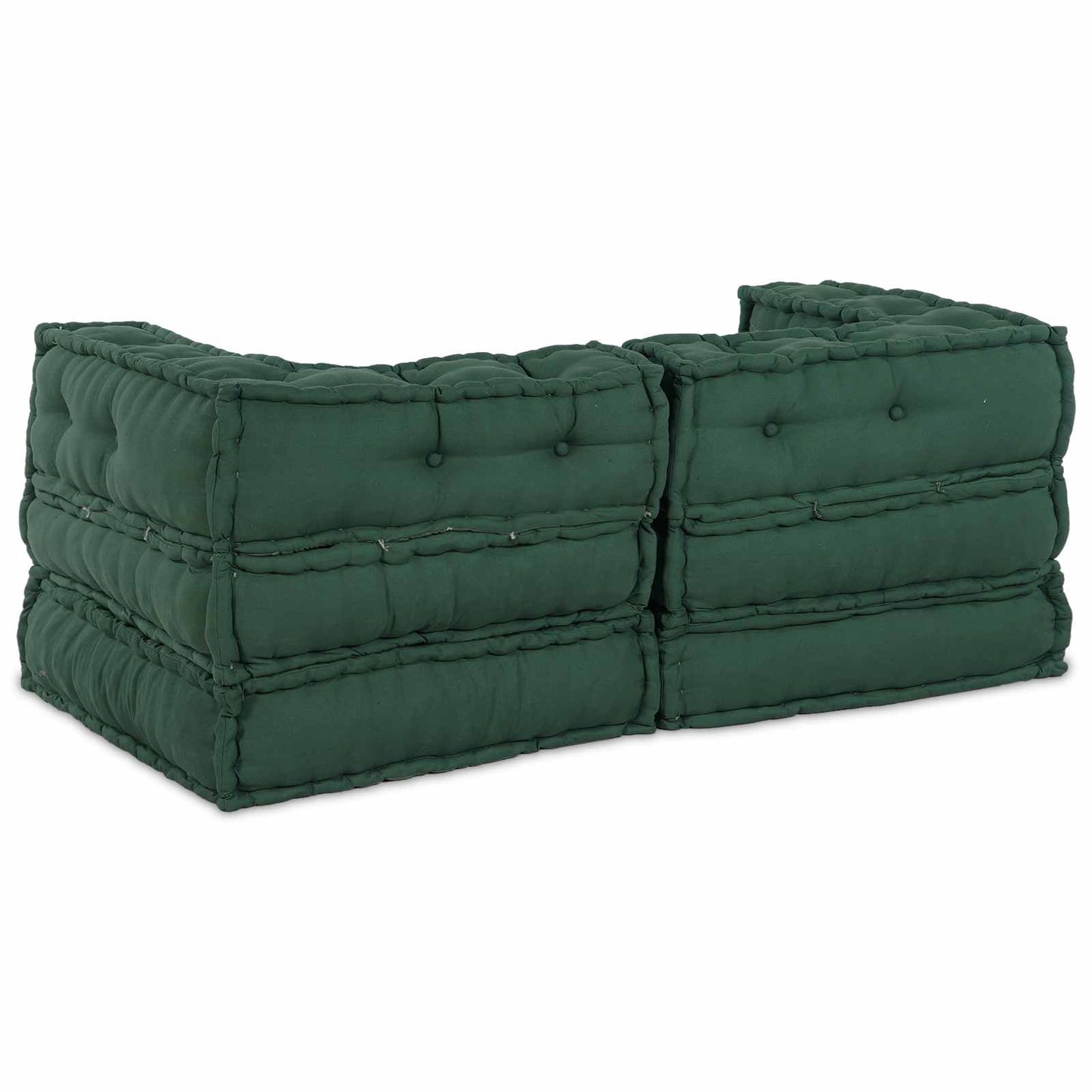 Modulssofa Enhed 2 pcs Grøn 140 x 70 x 56 cm Stof
