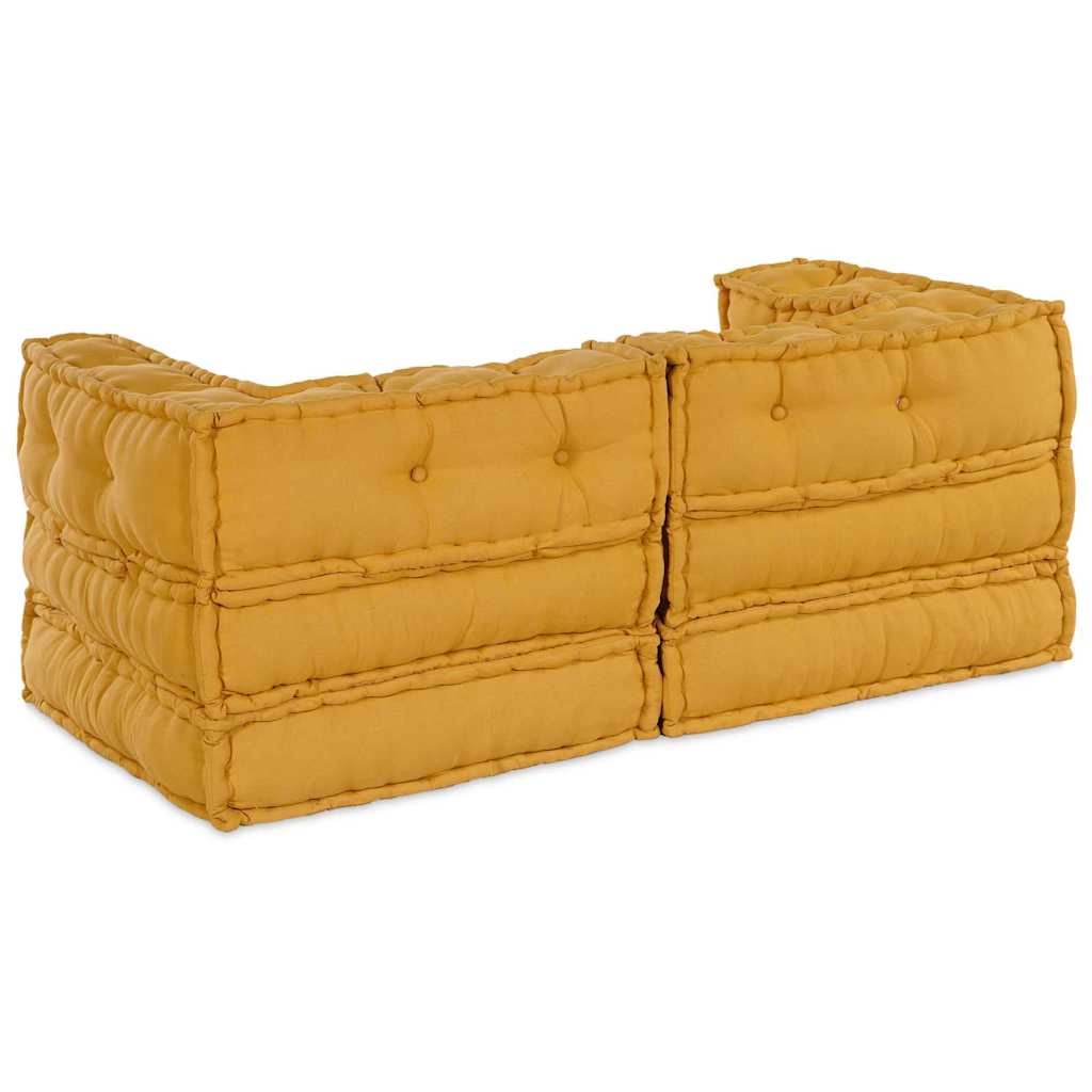 Modulssofa Enhed 2 pcs Gul 140 x 70 x 56 cm Stof