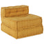 Modulssofa Enhed 4 pcs Gul Stof