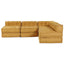 Modulssofa Enhed 4 pcs Gul Stof