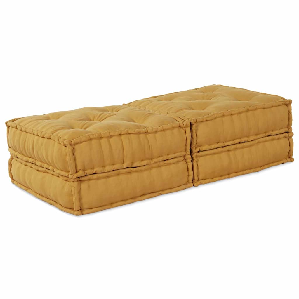 Modulssofa Enhed 2 pcs Gul 140 x 70 x 36 cm Stof