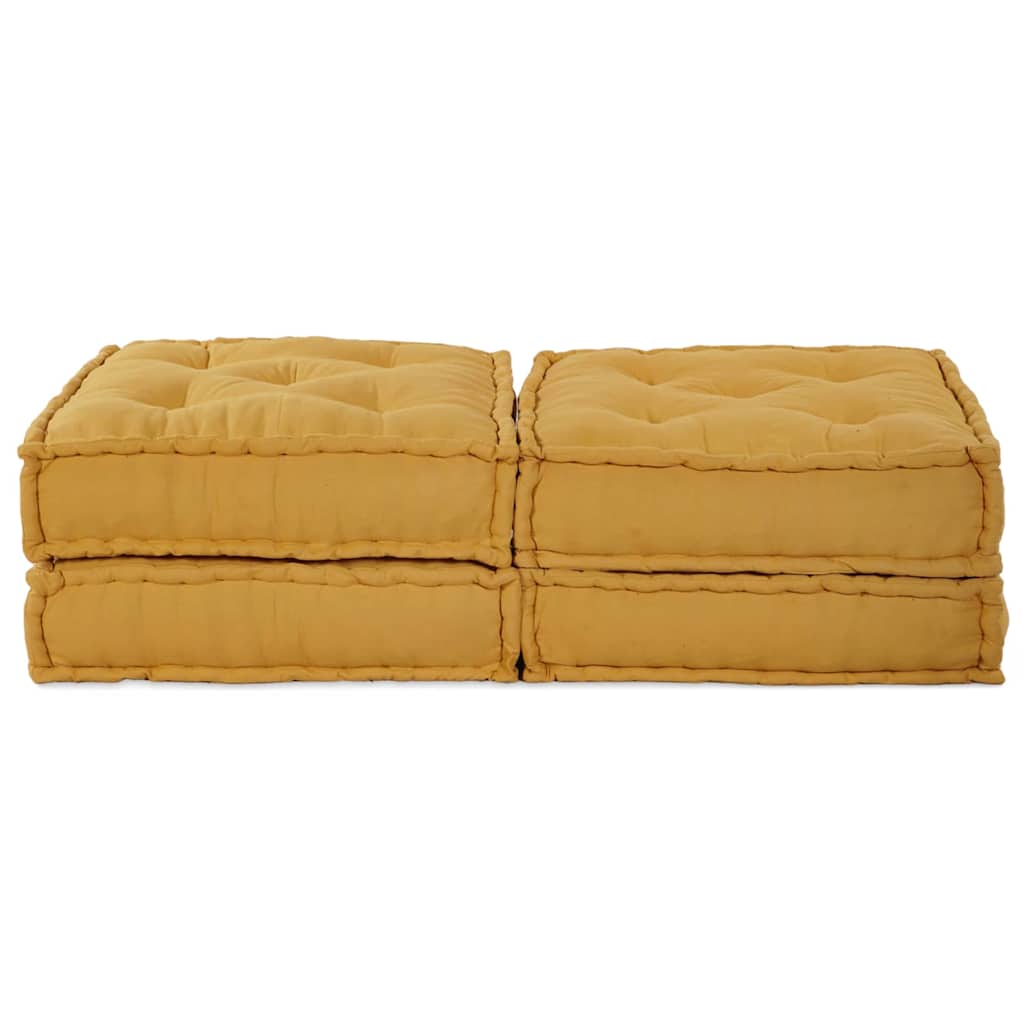 Modulssofa Enhed 2 pcs Gul 140 x 70 x 36 cm Stof