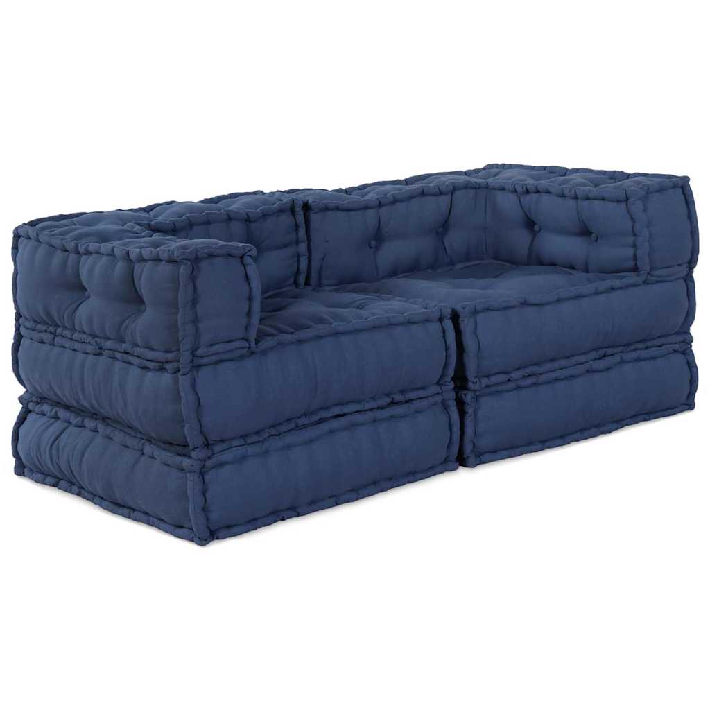 Modulssofa Enhed 2 pcs Indigo 140 x 70 x 56 cm Stof
