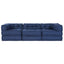 Modulssofa Enhed 3 pcs Indigo Stof