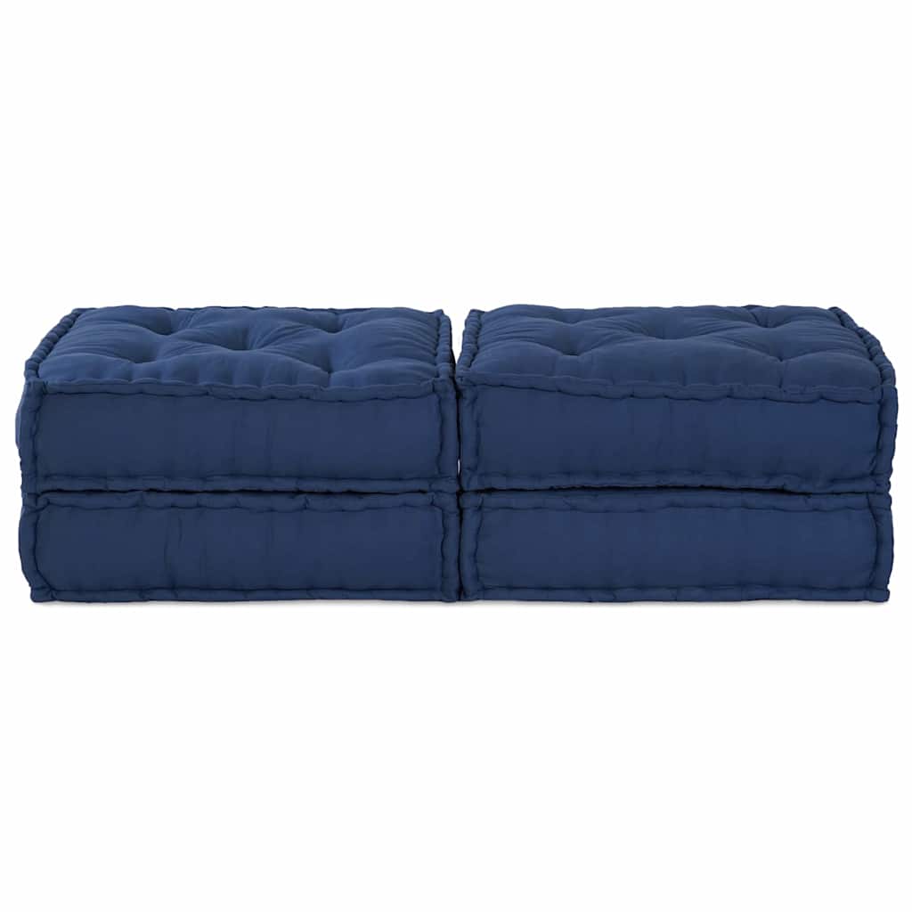 Modulssofa Enhed 2 pcs Indigo 140 x 70 x 36 cm Stof