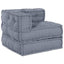 Modulssofa Enhed 2 pcs Grå 140 x 70 x 56 cm Stof