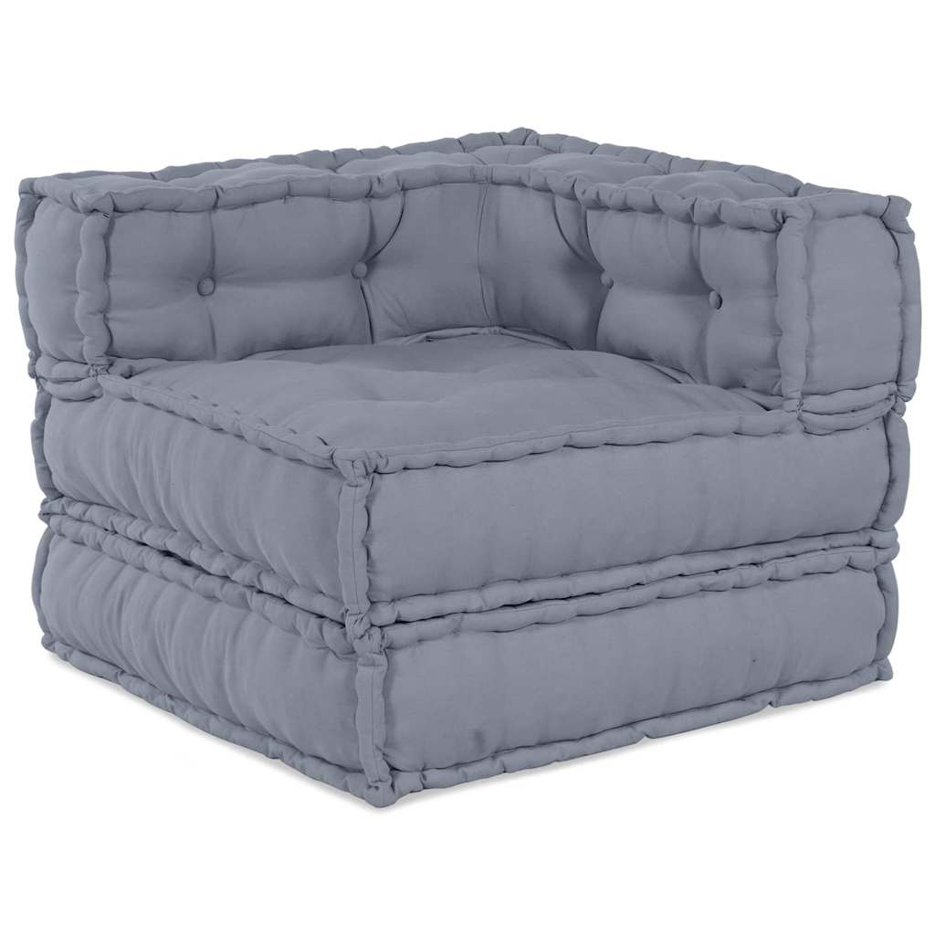 Modulssofa Enhed 2 pcs Grå 140 x 70 x 56 cm Stof