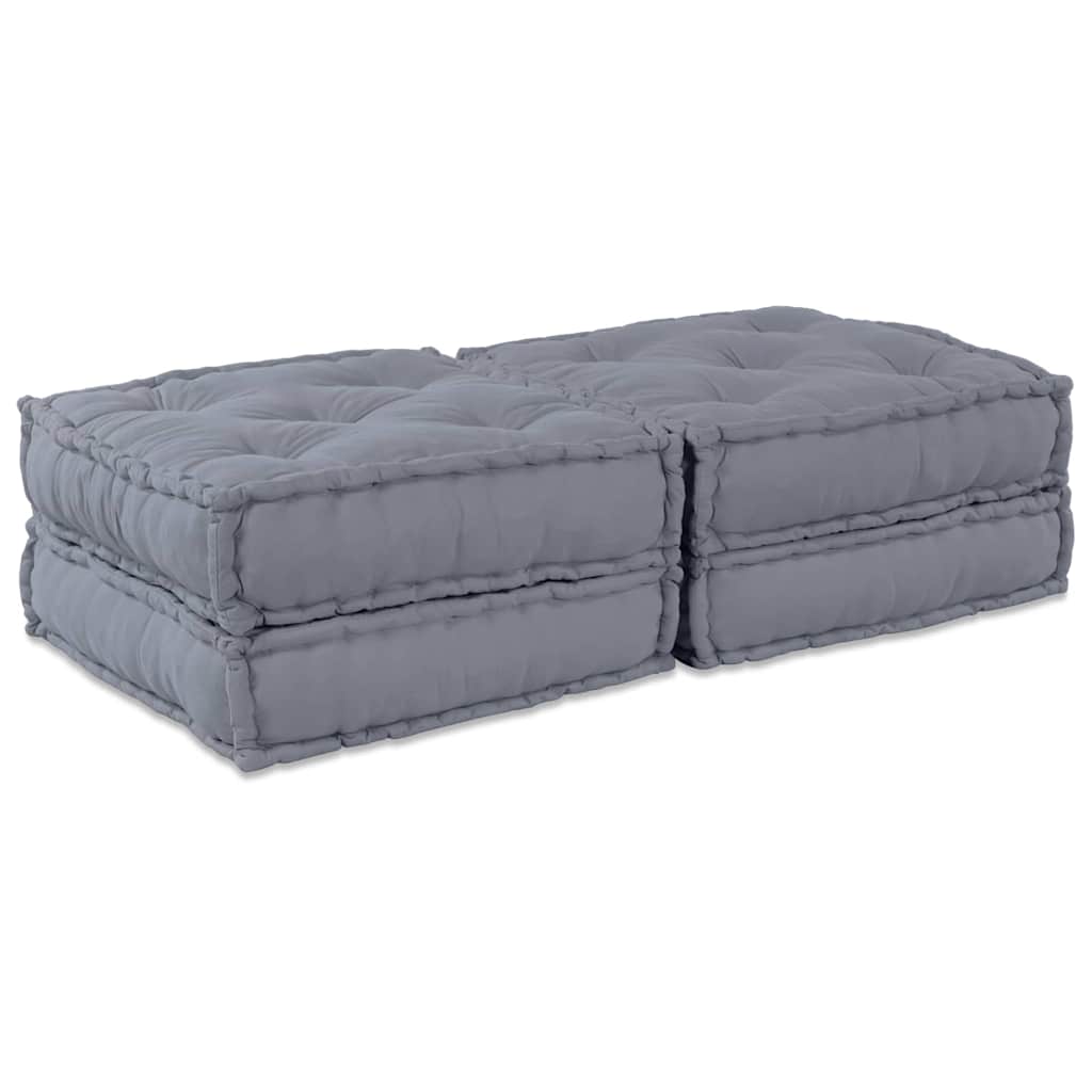 Modulssofa Enhed 2 pcs Grå 140 x 70 x 36 cm Stof