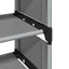 skostativ 8-etagers 54x28x124 cm ikke-vævet stof grå