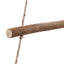hængende juletræ med topstjerne 74x150 cm naturlig gren